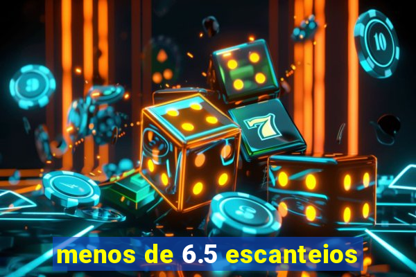 menos de 6.5 escanteios